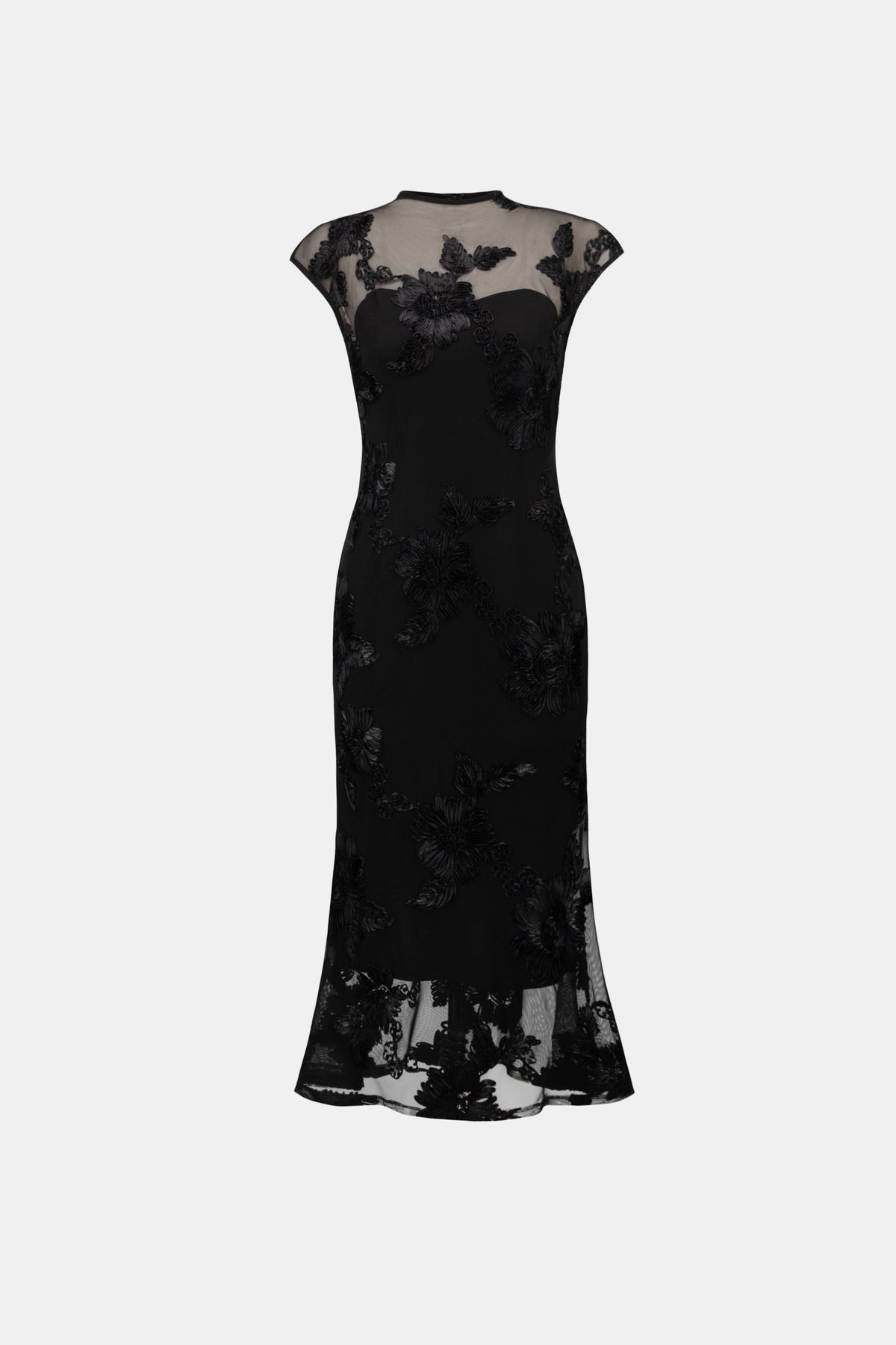 Joseph Ribkoff | Embellished Trumpet Dress - Black 264143
