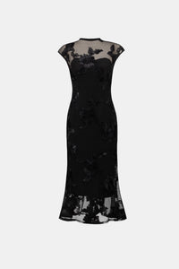 Joseph Ribkoff | Embellished Trumpet Dress - Black 264143