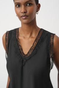 Joseph Ribkoff | Recycled Satin Sleeveless Top - Black 264175