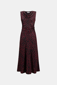 Joseph Ribkoff |  Polka Dot Recycled Satin A-Line Dress 264210