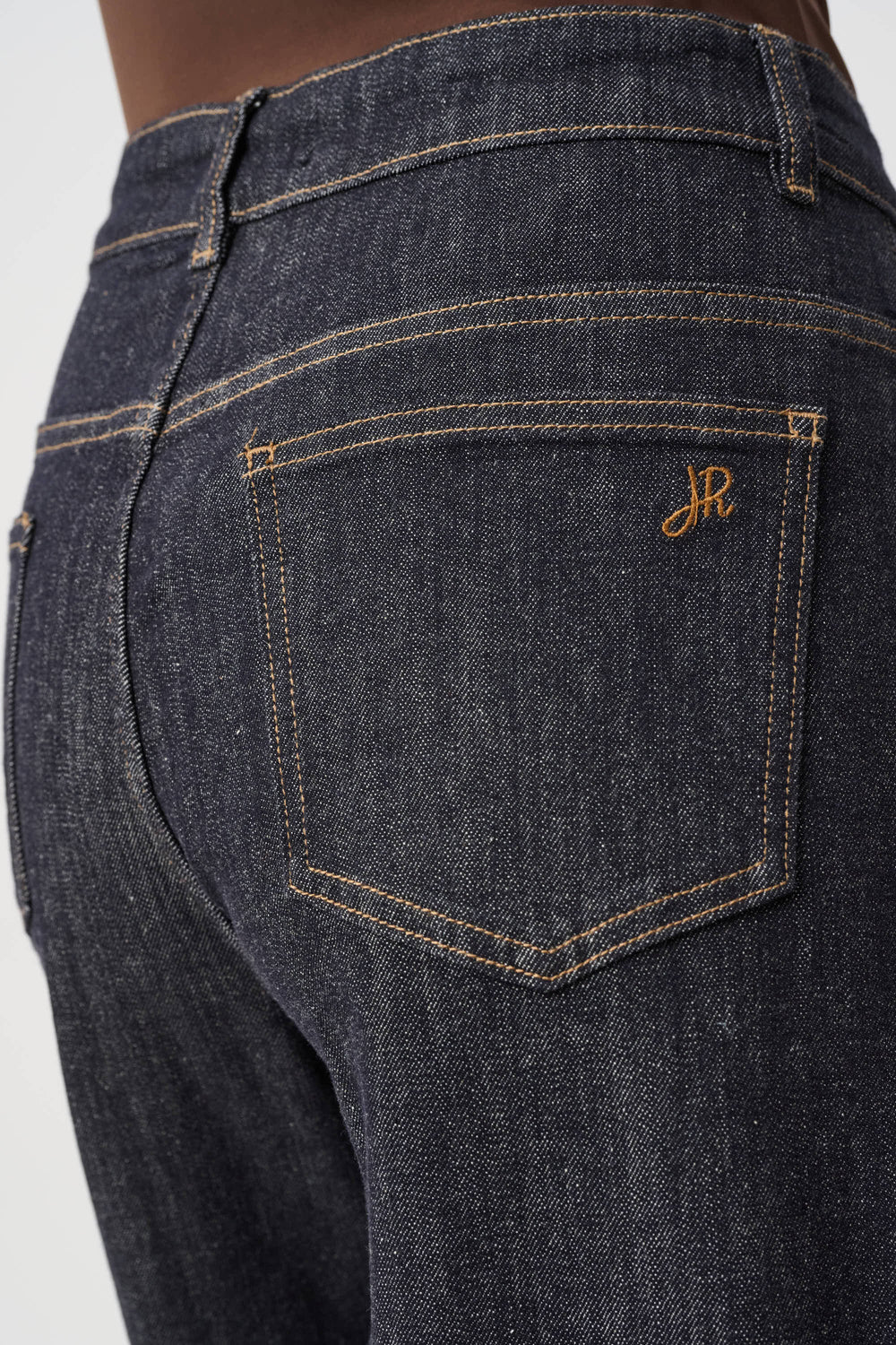 Joseph Ribkoff Statement High Rise Palazzo Jeans in Dark Denim Blue