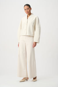 Joseph Ribkoff | Featherweave Denim Palazzo Jeans - Birch 264912
