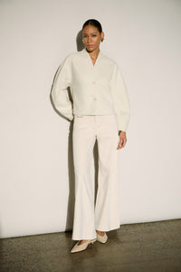 Joseph Ribkoff | Featherweave Denim Palazzo Jeans - Birch 264912