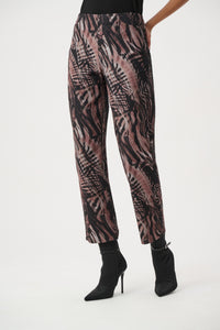 Joseph Ribkoff | Abstract Print Pull-On Jeans - Black Multi 264914