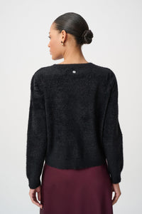 Joseph Ribkoff | Bejeweled Crewneck Cardigan - Black 264924