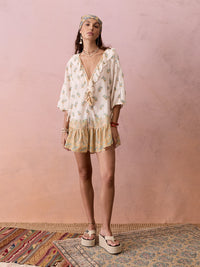 Boteh | Jardin Frill La Ponche Dress - Creme