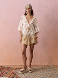 Boteh | Jardin Frill La Ponche Dress - Creme