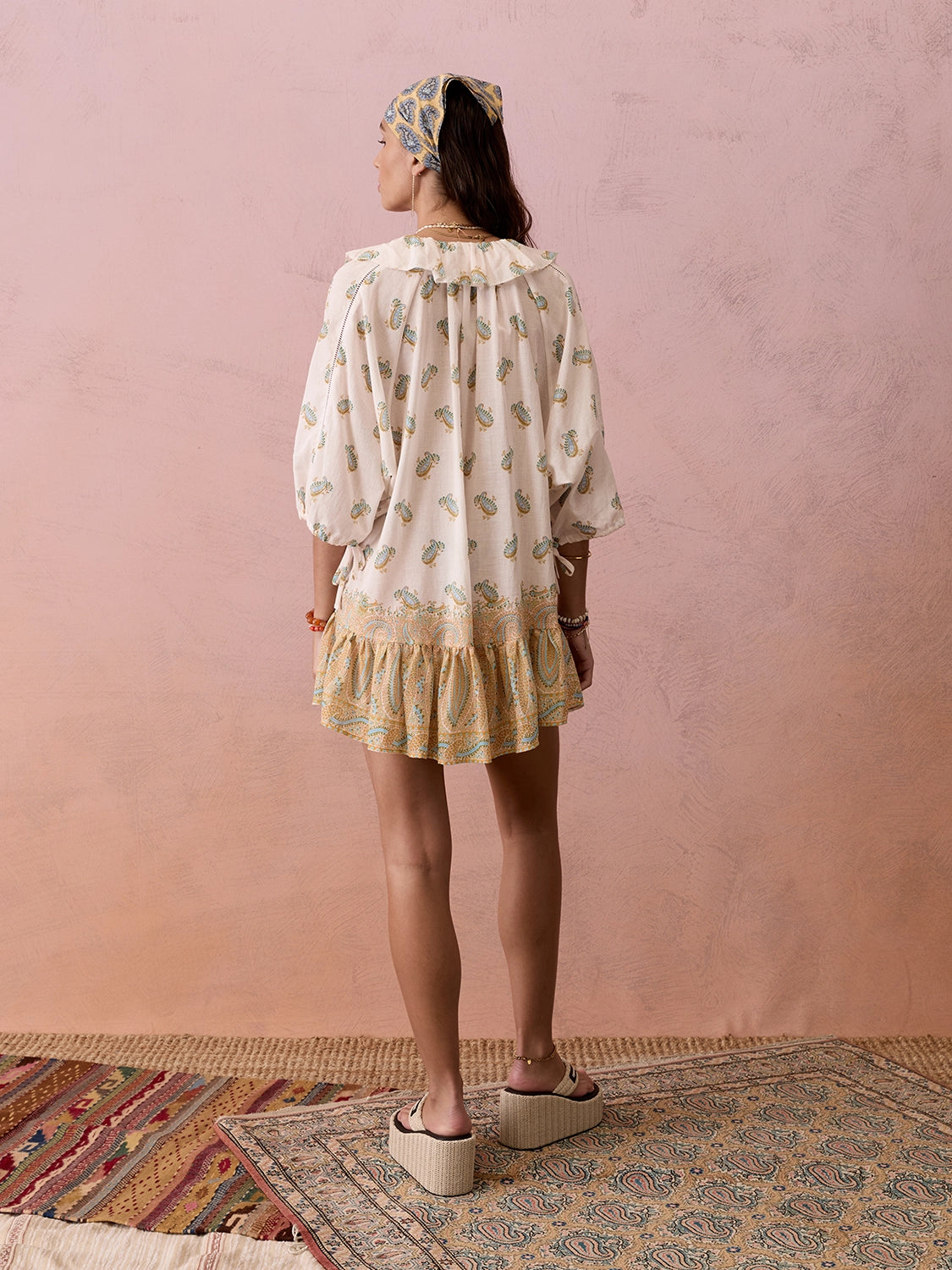 Boteh | Jardin Frill La Ponche Dress - Creme