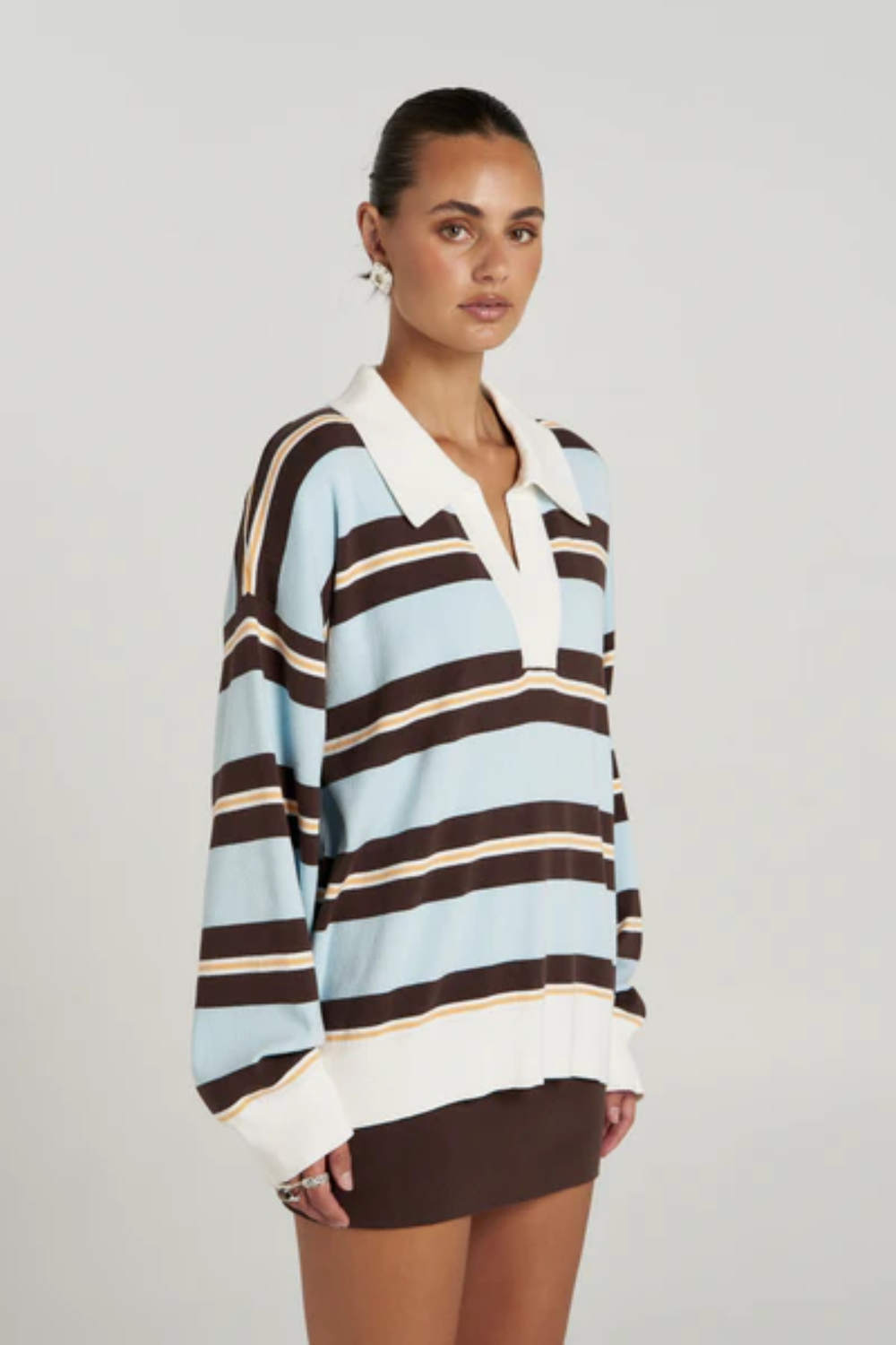 Summi Summi | Stripe Ls Polo - Aperol Stripe