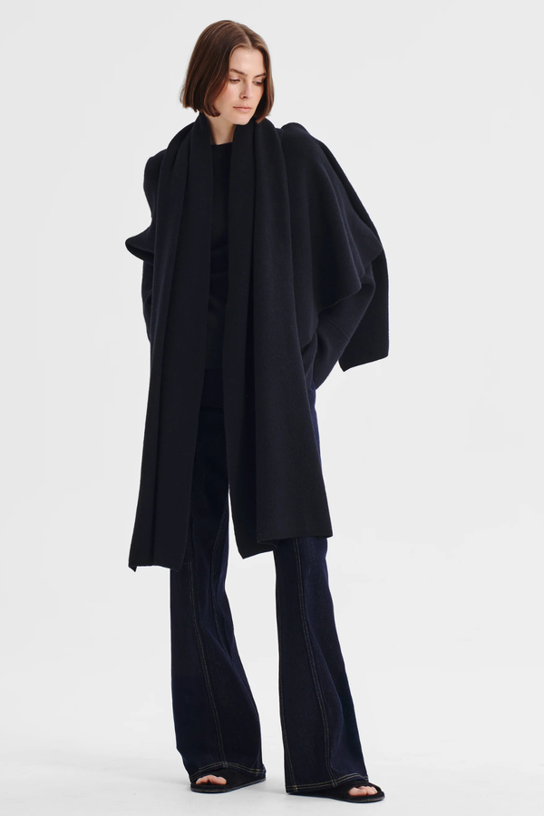 Morrison | Valerie Knit Wrap Jacket - Black