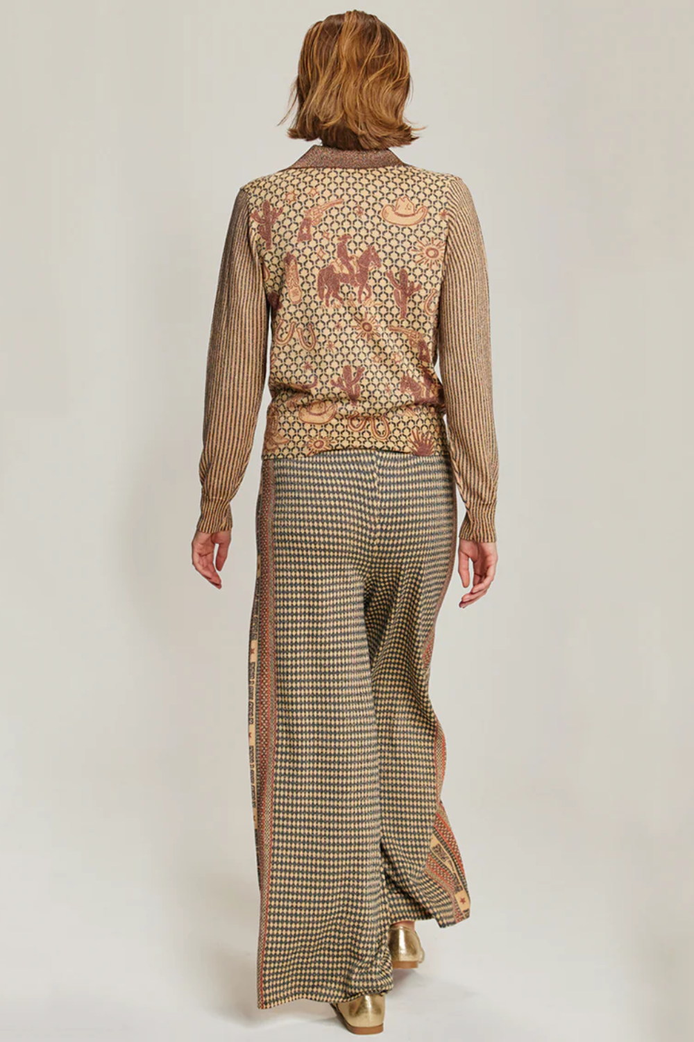 ME369 | Michelle Wide Leg Knit Pant - Rodeo 225S91253