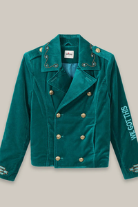 ME369 | Daphne Velvet Double Brea - Emerald 225L50359
