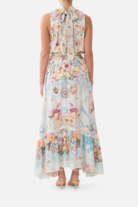CAMILLA | A TASTE FOR LACE NECKTIE DRESS WITH ELASTICATED WAIST