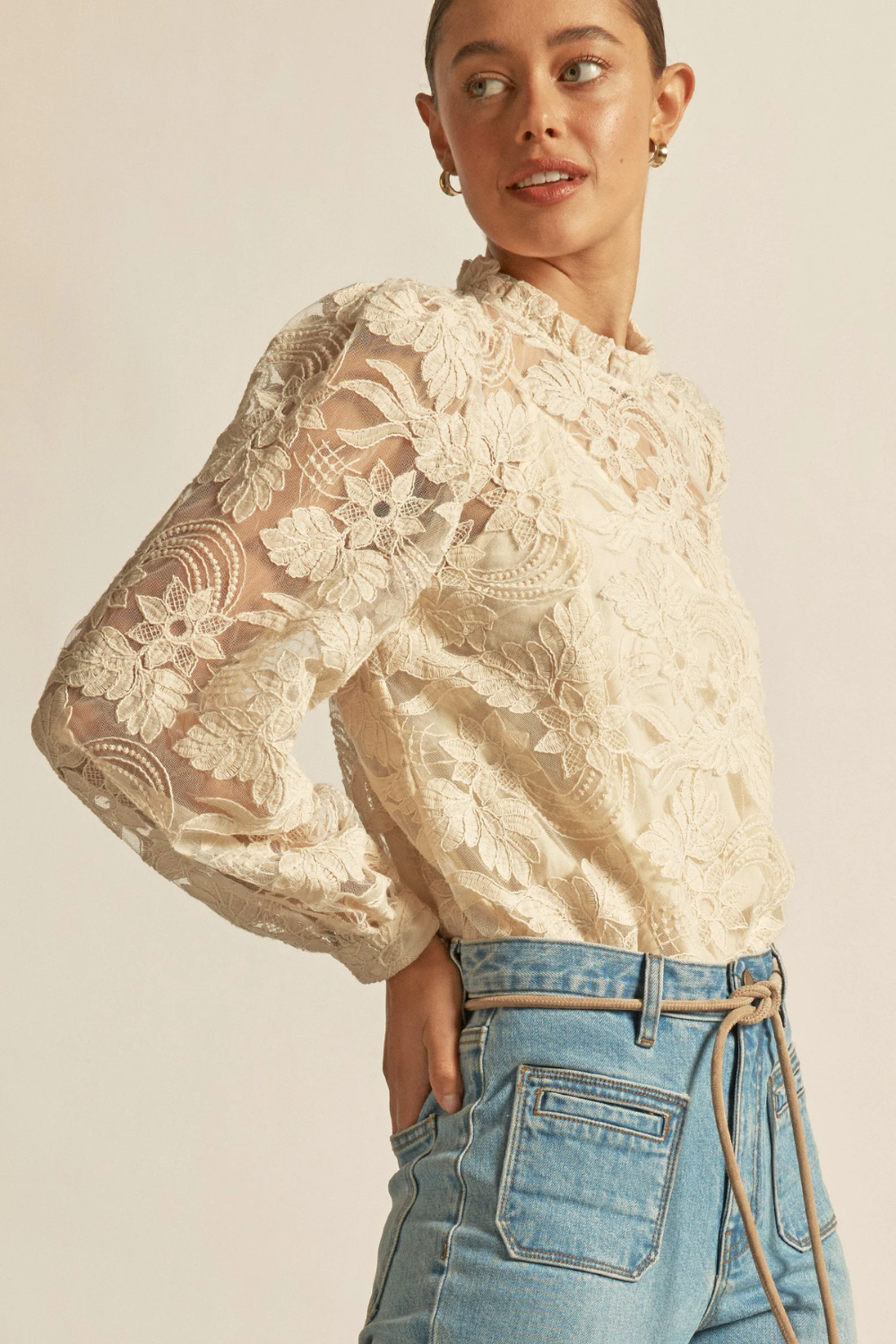 ZOE KRATZMANN |GLINT TOP | ECRU