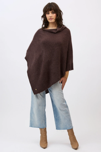 Mia Fratino | Brushed Cape - Dark Chocolate