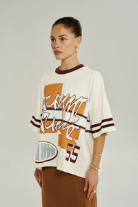 SUMMI SUMMI | BORDEAUX 55 TEE - VINTAGE WHITE