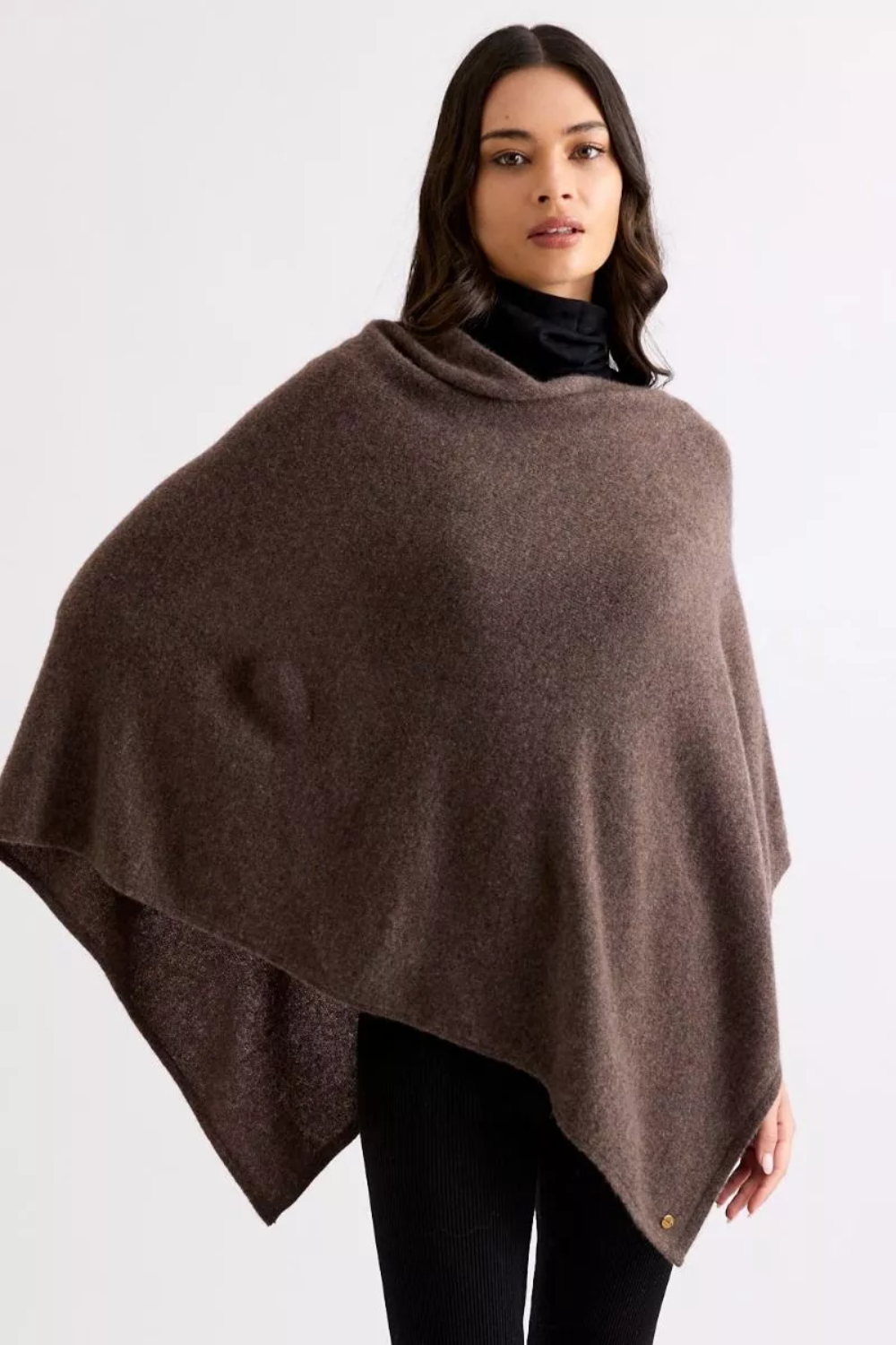 Mia Fratino | Mia Poncho - Espresso 16511