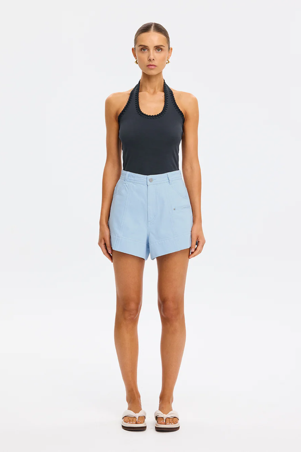 KIVARI | Rhea Halter Top - Navy