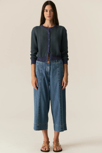 POL | CARSEN CROP PANT - LIGHT WASH