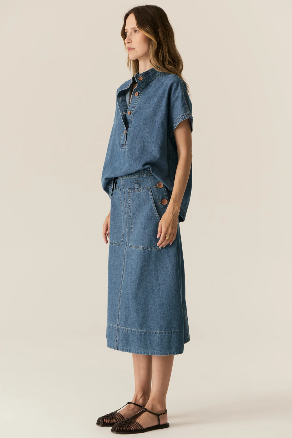 POL | CARSEN SHIRT - LIGHT WASH