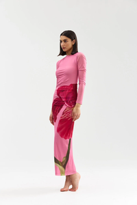 Aston Studio | Ezli Mesh Dress - Dusty Iris
