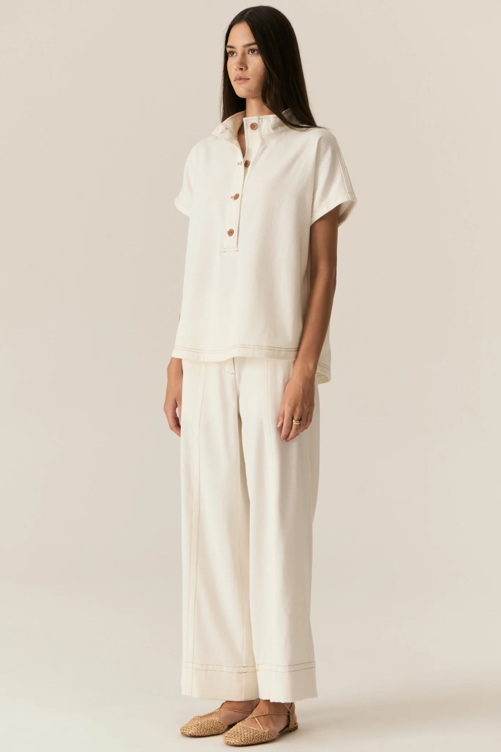 POL | CARSEN SHIRT - ECRU