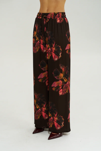 SUMMI SUMMI | WIDE LEG PANT - CHOCOLAT PETALS