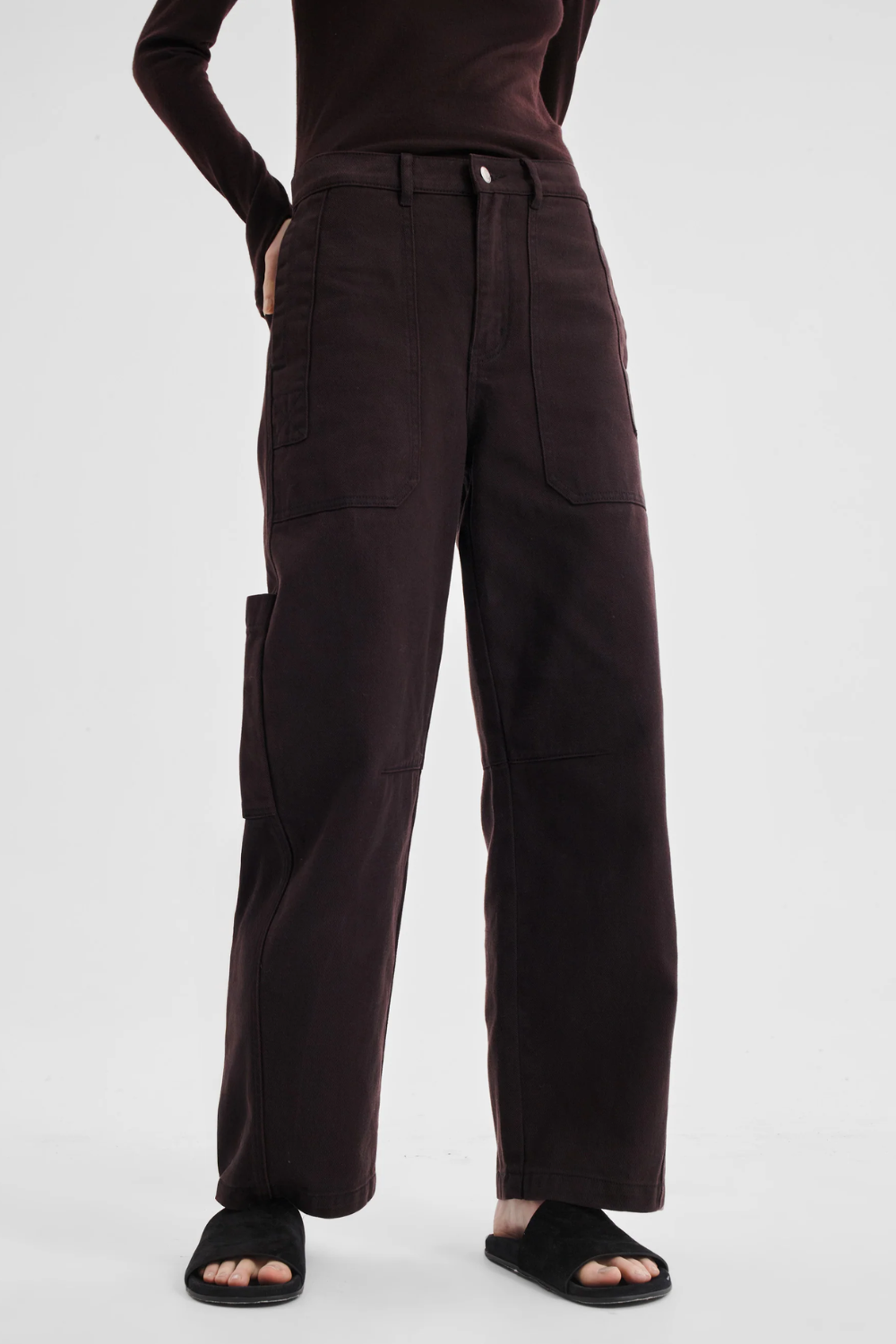 Morrison | Jensen Denim Cargo Jean - Espresso
