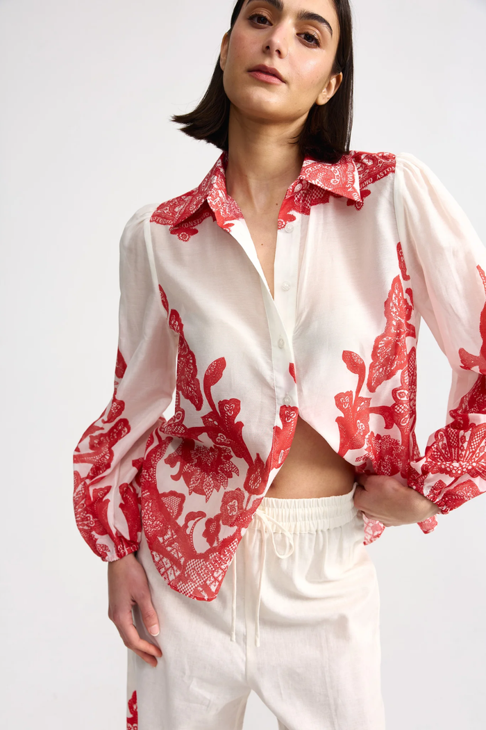 Aston Studio | Vivian Blouse - Ruby Antique