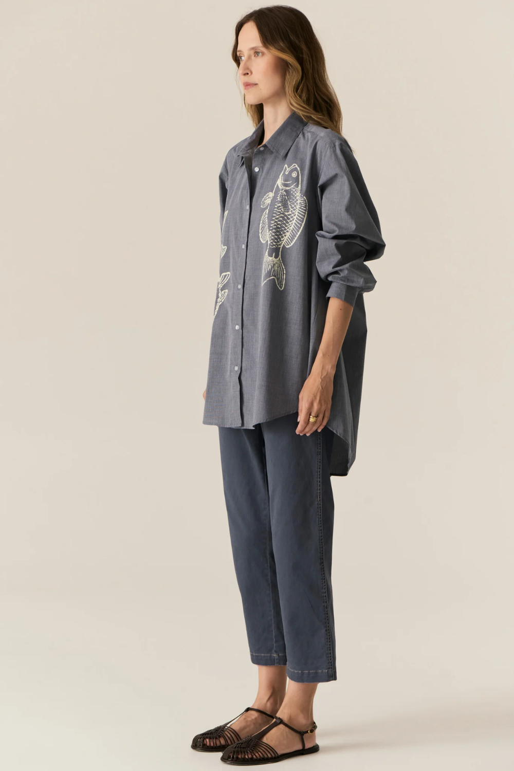 POL | FERN TAPERED PANT - BLUE