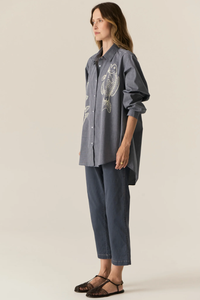 POL | FERN TAPERED PANT - BLUE