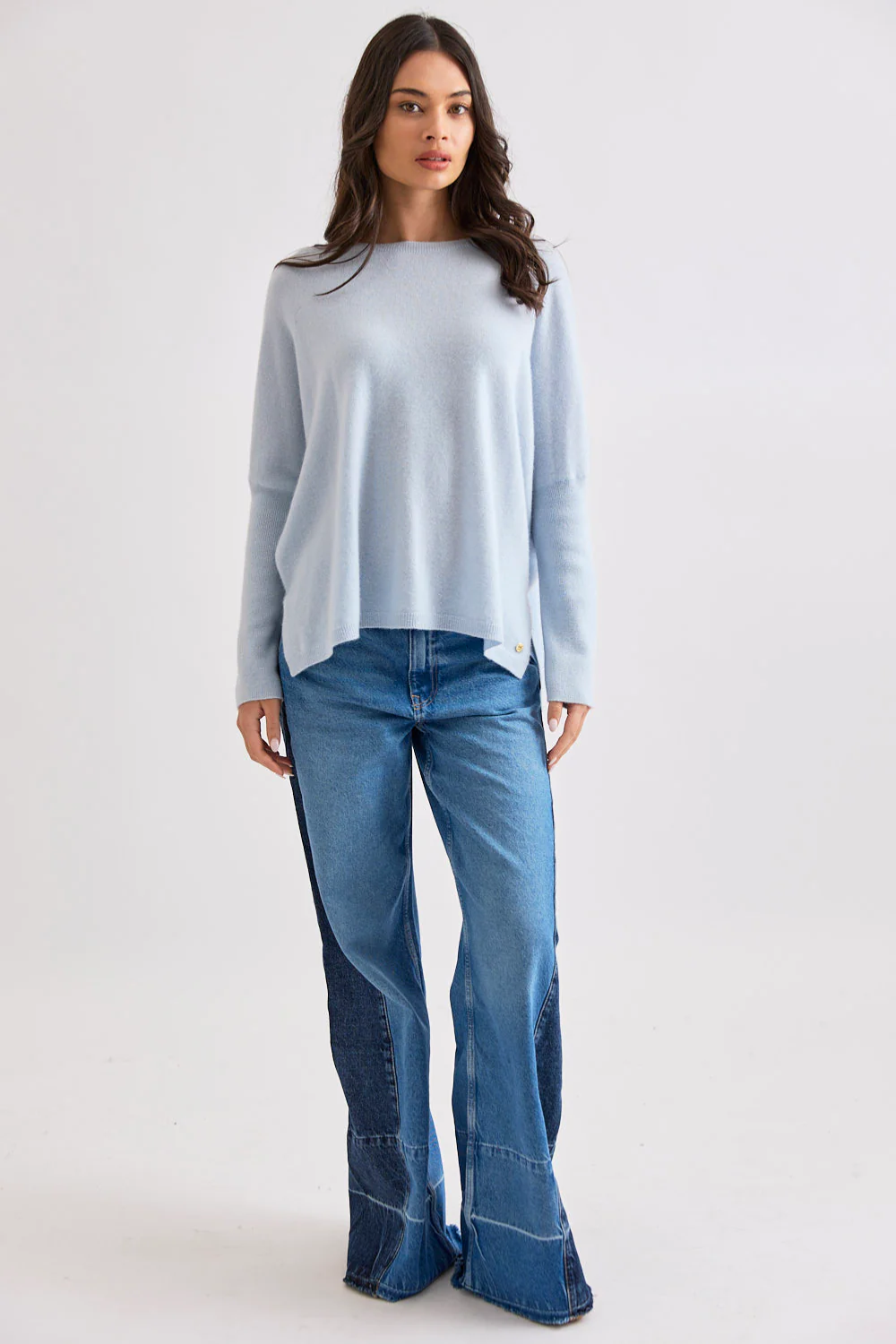 Mia Fratino | Boyfriend Crew - Baby Blue