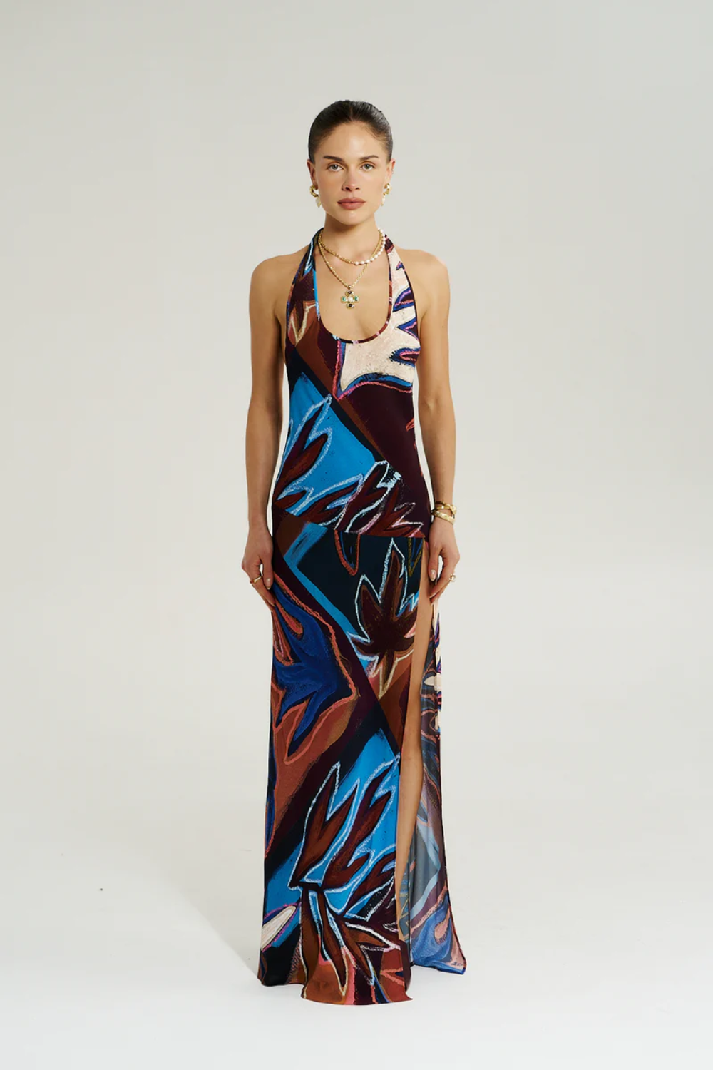 SUMMI SUMMI | ZOE MAXI DRESS - BORDEAUX