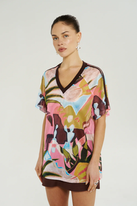 SUMMI SUMMI | V NECK MESH TEE - WONDERLAND