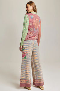 ME369 | Michelle Wide Leg Knit Pant - Shipibo 225S91253
