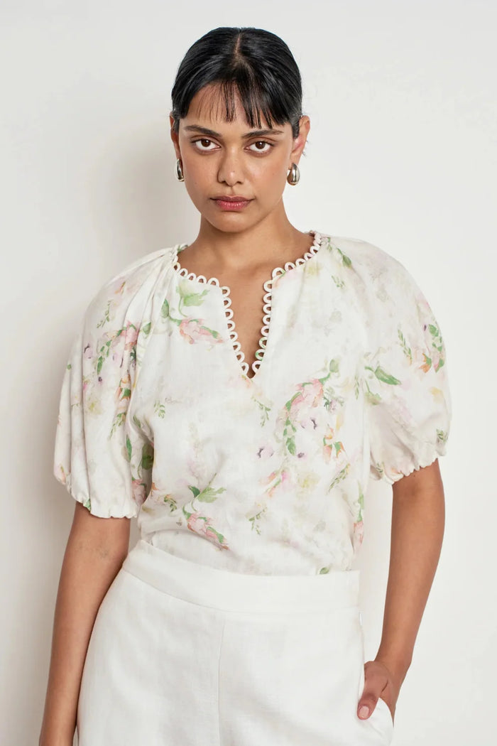 ZOE KRATZMANN | PERCEIVE TOP | PAINTERLY BLOOM