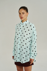 SUMMI SUMMI | DOTTY LS SHIRT - PINOT DROP