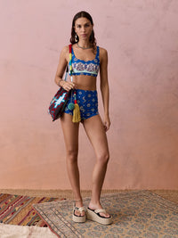 Boteh | Cerulea Bralette - Zaffre Blue