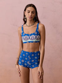 Boteh | Cerulea Bralette - Zaffre Blue