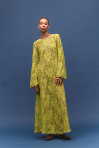 Kinga Csilla | Nova Lace Cherry Maxi Dress