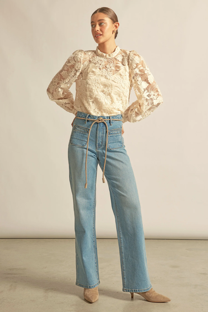 ZOE KRATZMANN |GLINT TOP | ECRU