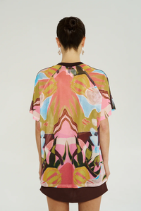 SUMMI SUMMI | V NECK MESH TEE - WONDERLAND