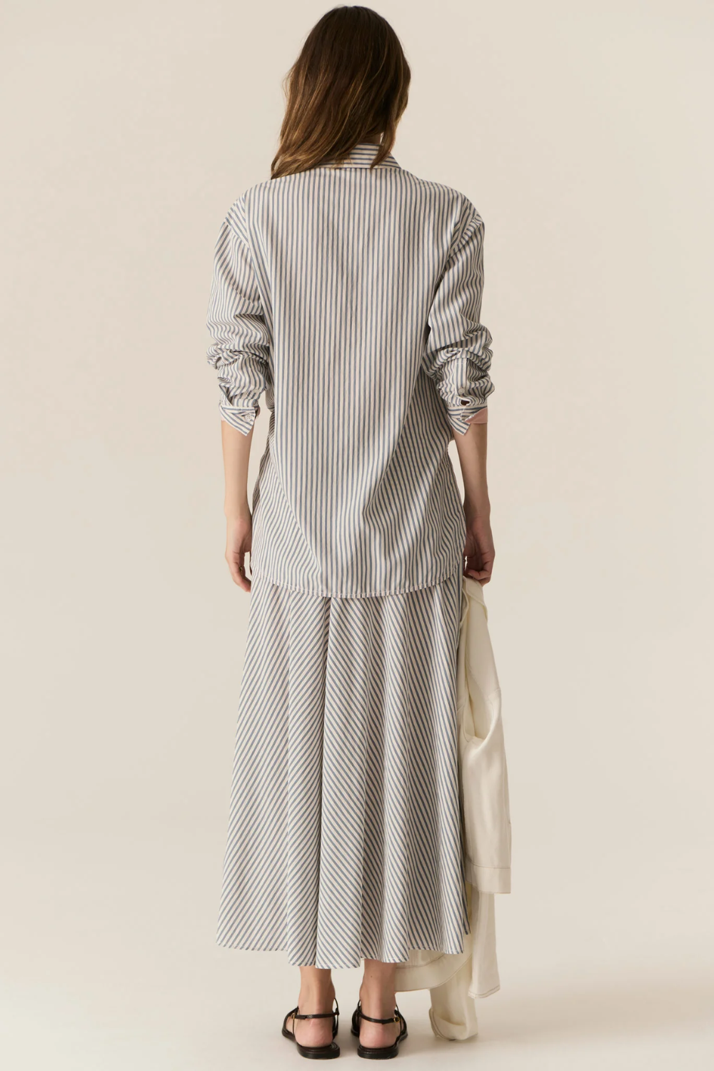 POL | VERA LS SHIRT - BLUE STRIPE