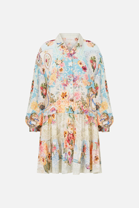 CAMILLA | A TASTE FOR LACE LONG SLEEVE TIERED SHORT DRESS