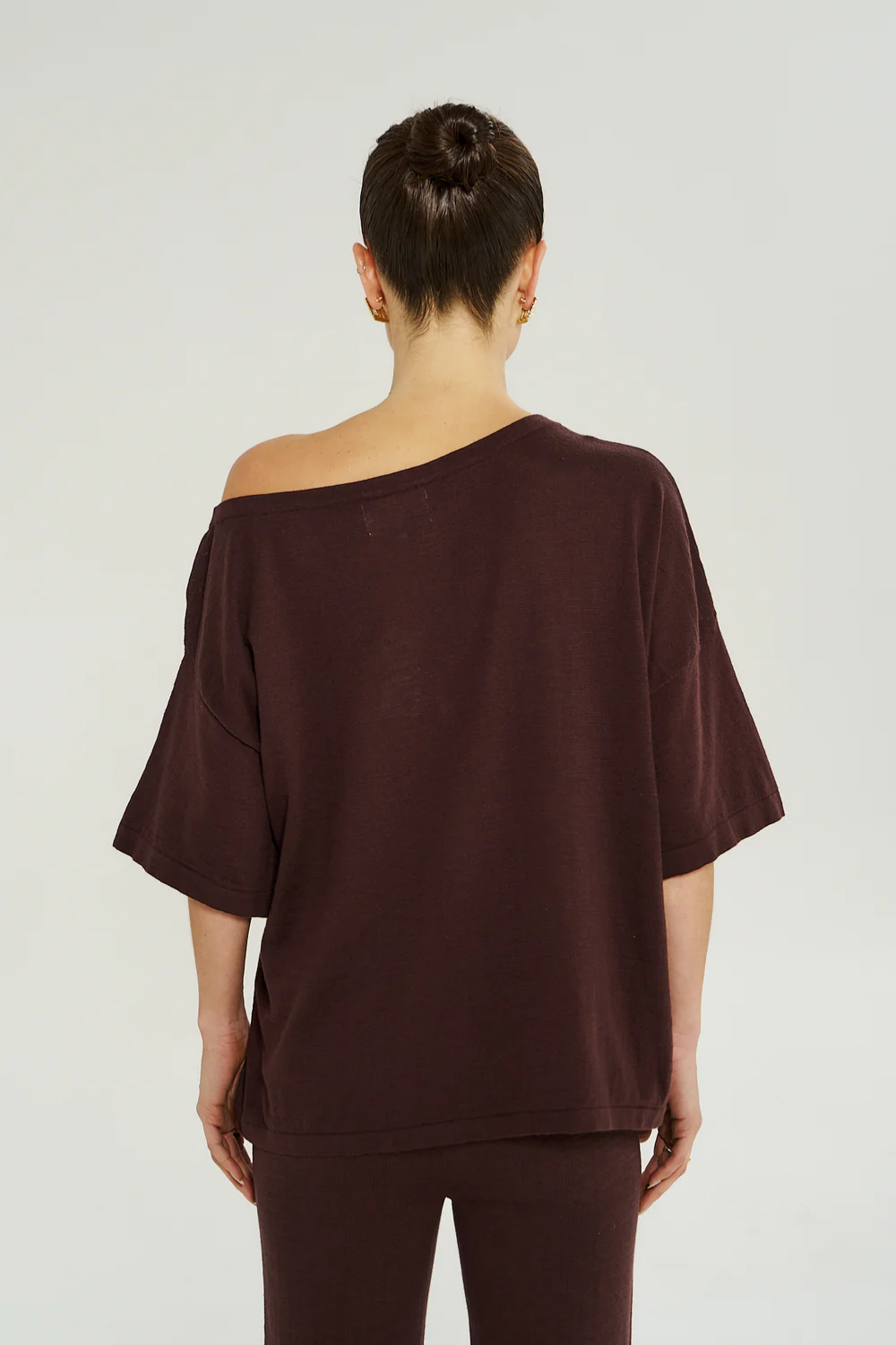 SUMMI SUMMI | KNIT TEE - CHOCOLAT