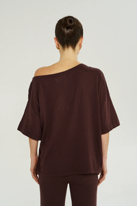 SUMMI SUMMI | KNIT TEE - CHOCOLAT