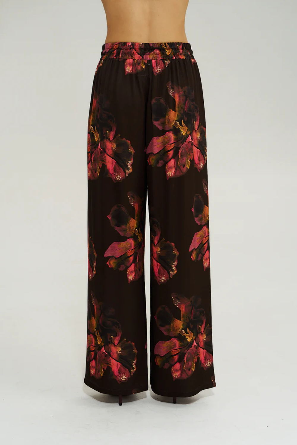 SUMMI SUMMI | WIDE LEG PANT - CHOCOLAT PETALS