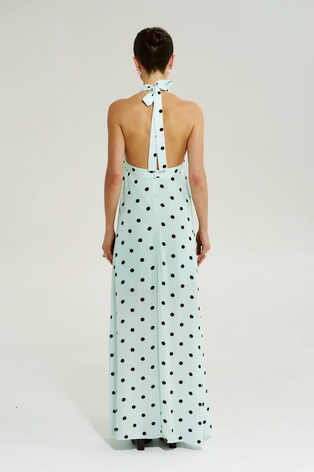 SUMMI SUMMI | CROSS OVER HALTER MAXI DRESS - PINOT DROP
