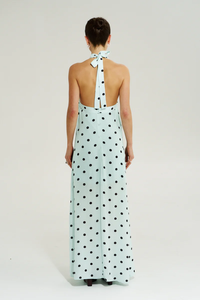 SUMMI SUMMI | CROSS OVER HALTER MAXI DRESS - PINOT DROP