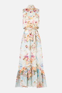 CAMILLA | A TASTE FOR LACE NECKTIE DRESS WITH ELASTICATED WAIST